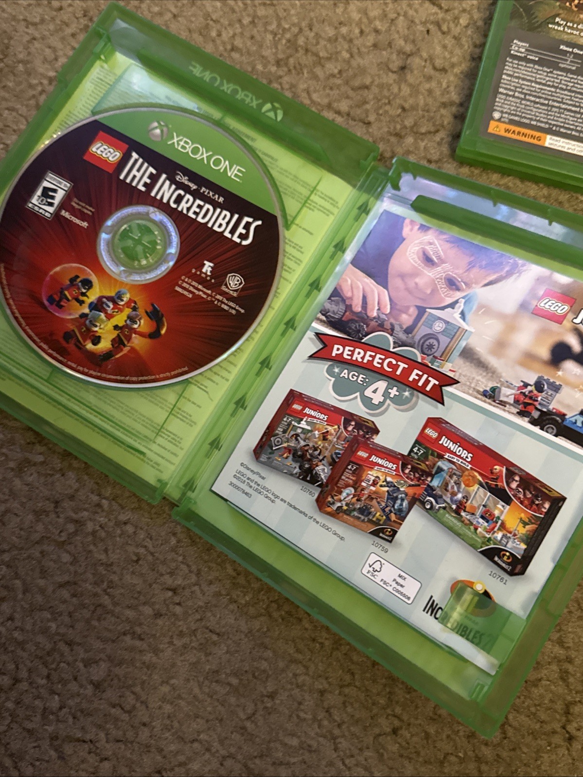 LEGO Xbox One WB LEGO Games Lot of 4 Jurassic Park Incredibles DC Villans Worlds