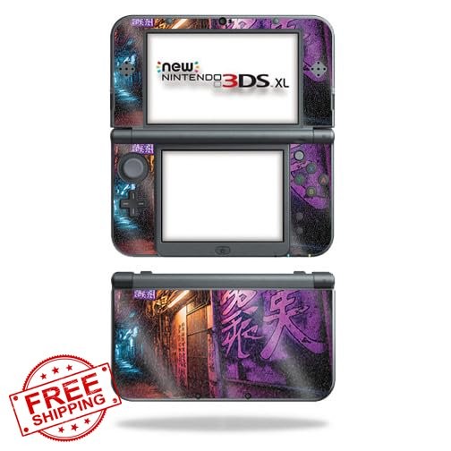 Vision Signs Neon Alley Glossy Glitter Skin for New 3DS XL