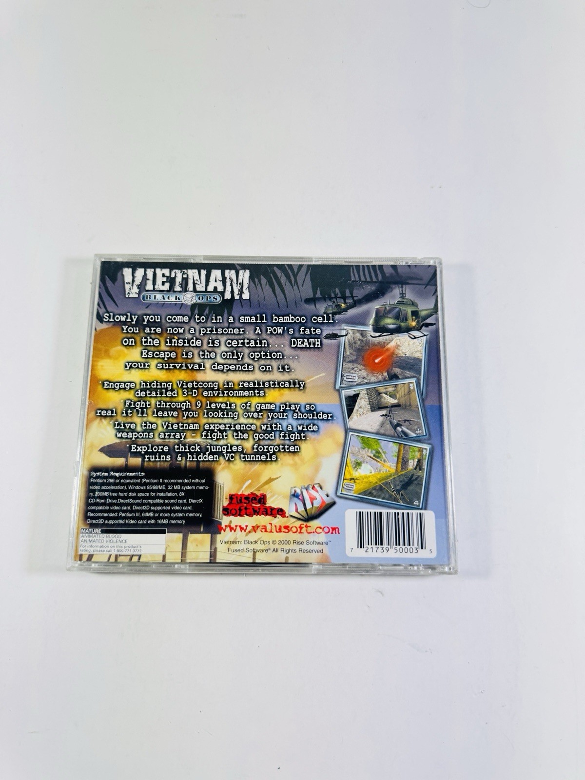 PC Computer Boxed Video Game – Vietnam Black Ops – Case & Disc ML441