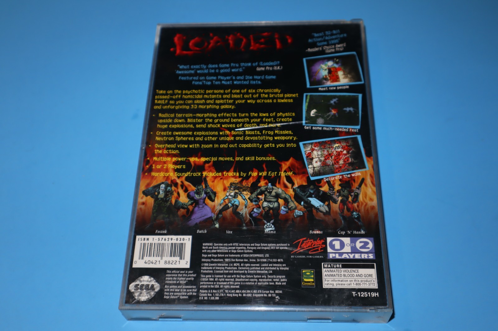 LOADED FOR SEGA SATURN COMPLETE & TESTED WITH REGISTRATION CARD!
