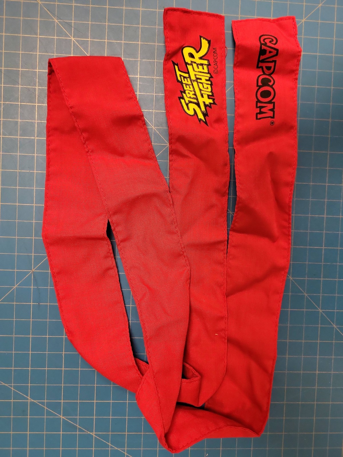 Vintage Street Fighter Capcom Red Headband Ryu Ken Cosplay Martial Arts Accessor