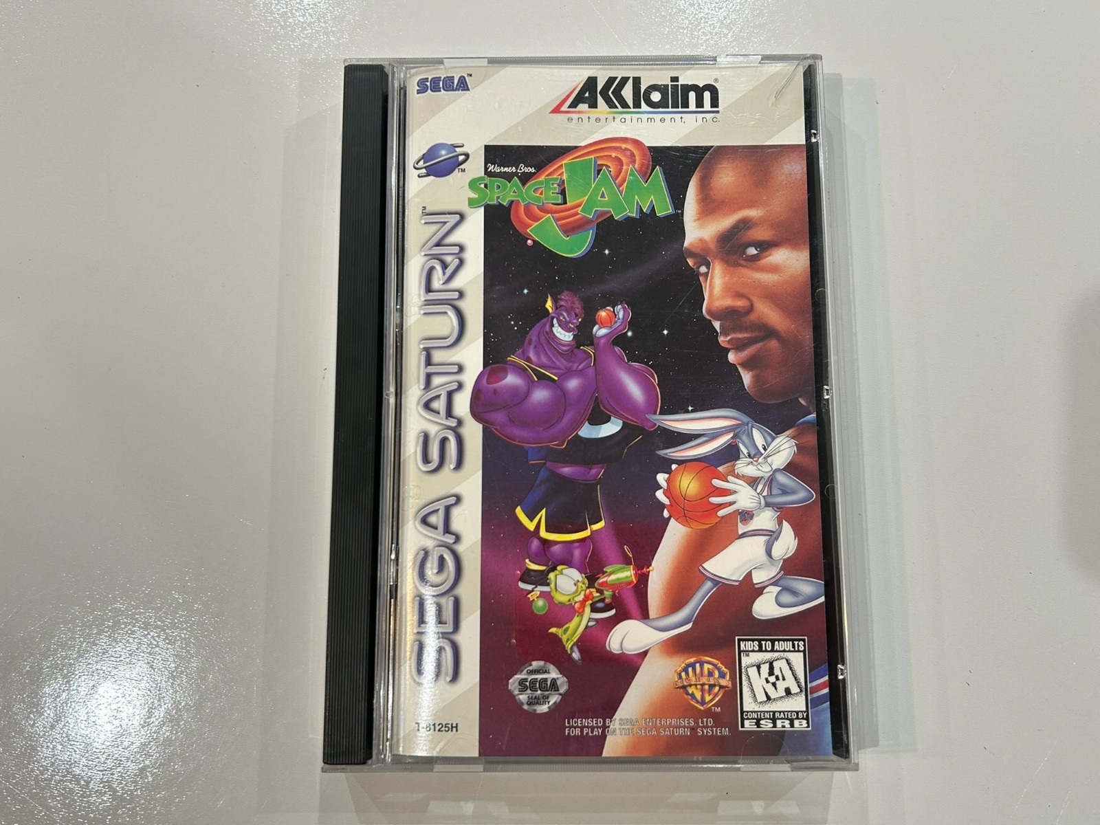 Space Jam (Sega Saturn, 1996) CIB Complete in Box w Manual + Reg + Foam N MINT~
