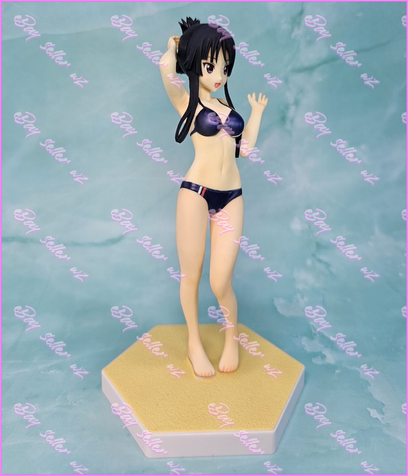 Mio Akiyama Beach Queens 1/10 Scale PVC Figure Bikini Swimsuit Wave Band K-On