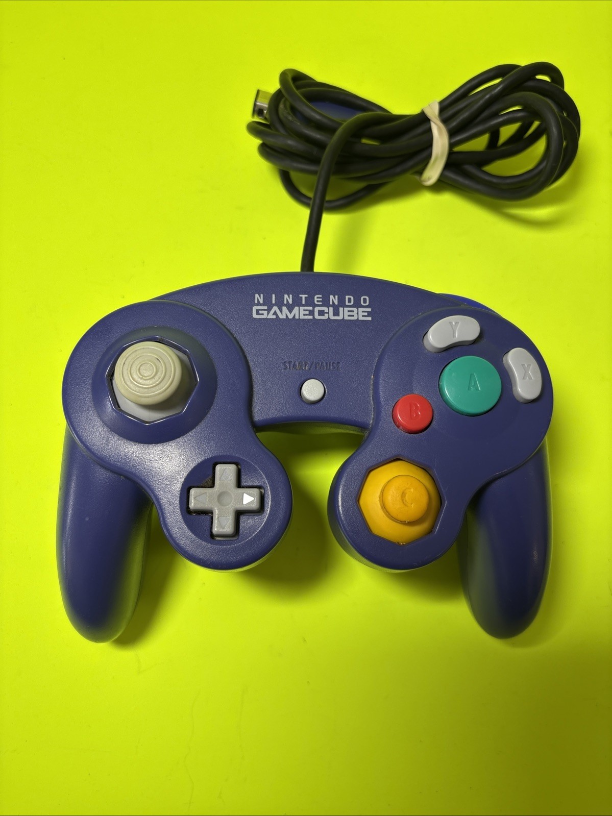 Nintendo GameCube Controller DOL-003 Indigo Purple Wired, OEM – Untested – 31