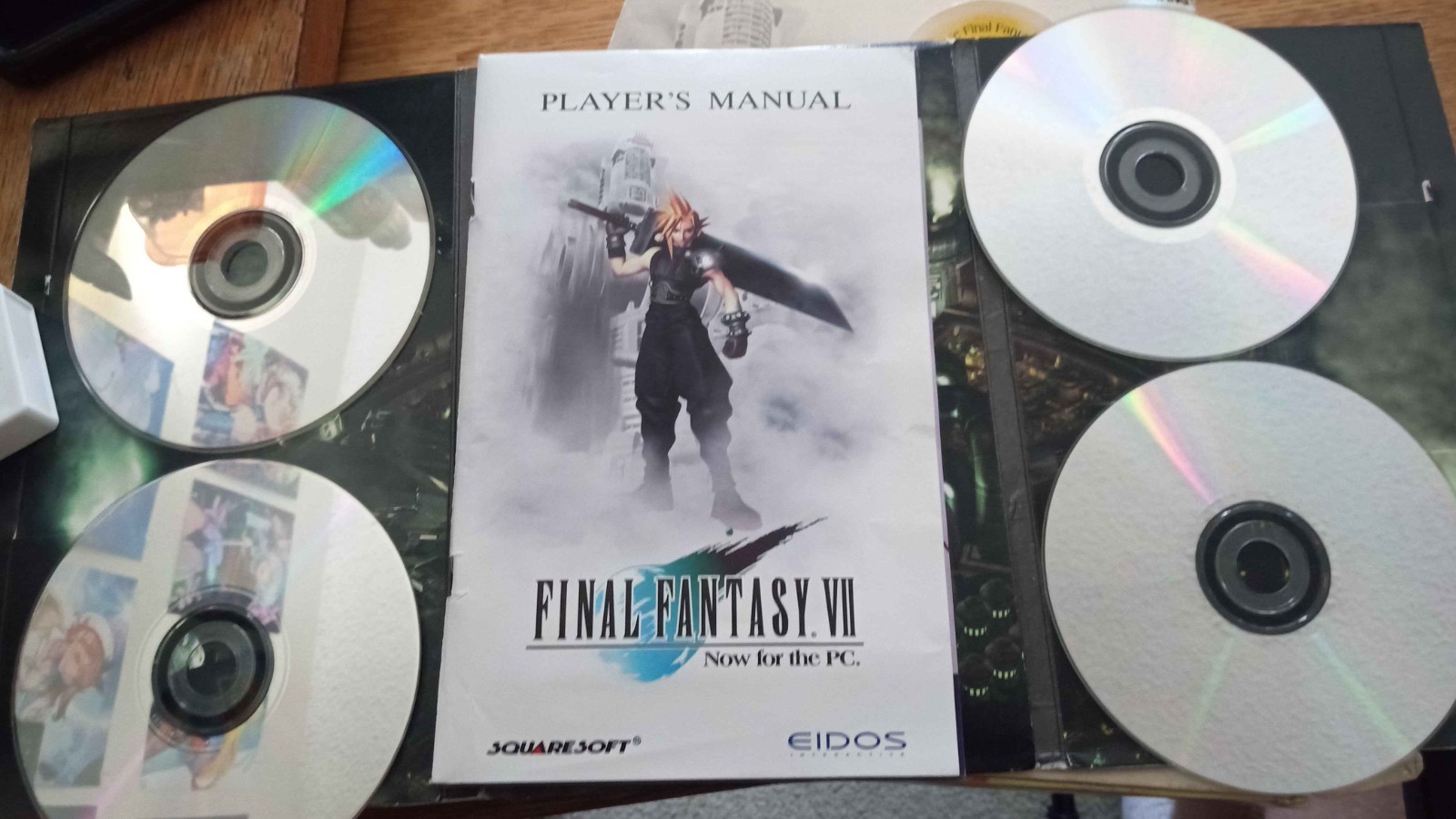 Final Fantasy VII (PC, 1998) Big Box / Trapezoid Box Rare CIB Complete