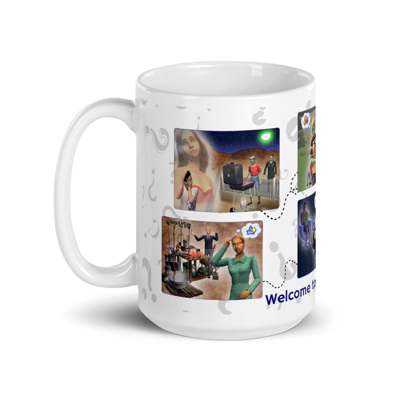 The Sims 2 Mug Gift Gaming 15oz the Sims 2 Welcome to Strangetown
