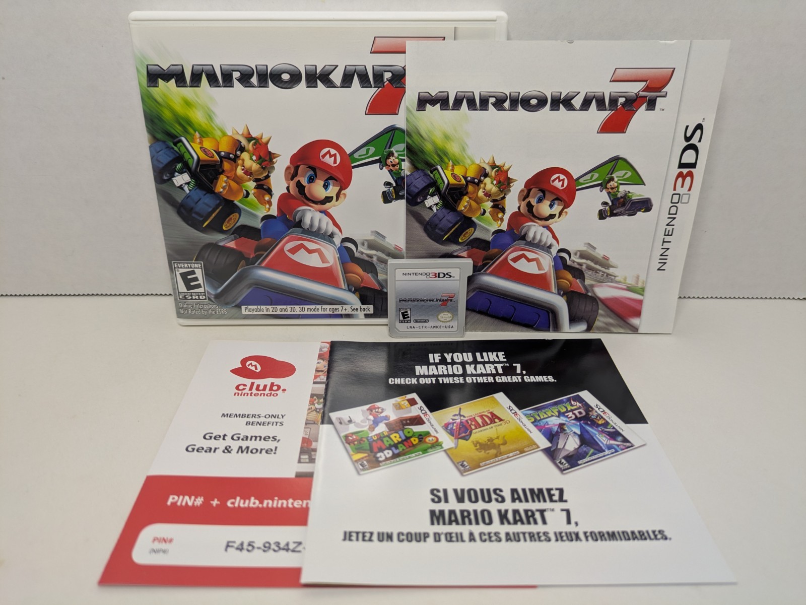 Mario Kart 7 (Nintendo 3DS, 2011) CIB Complete Authentic Tested Working