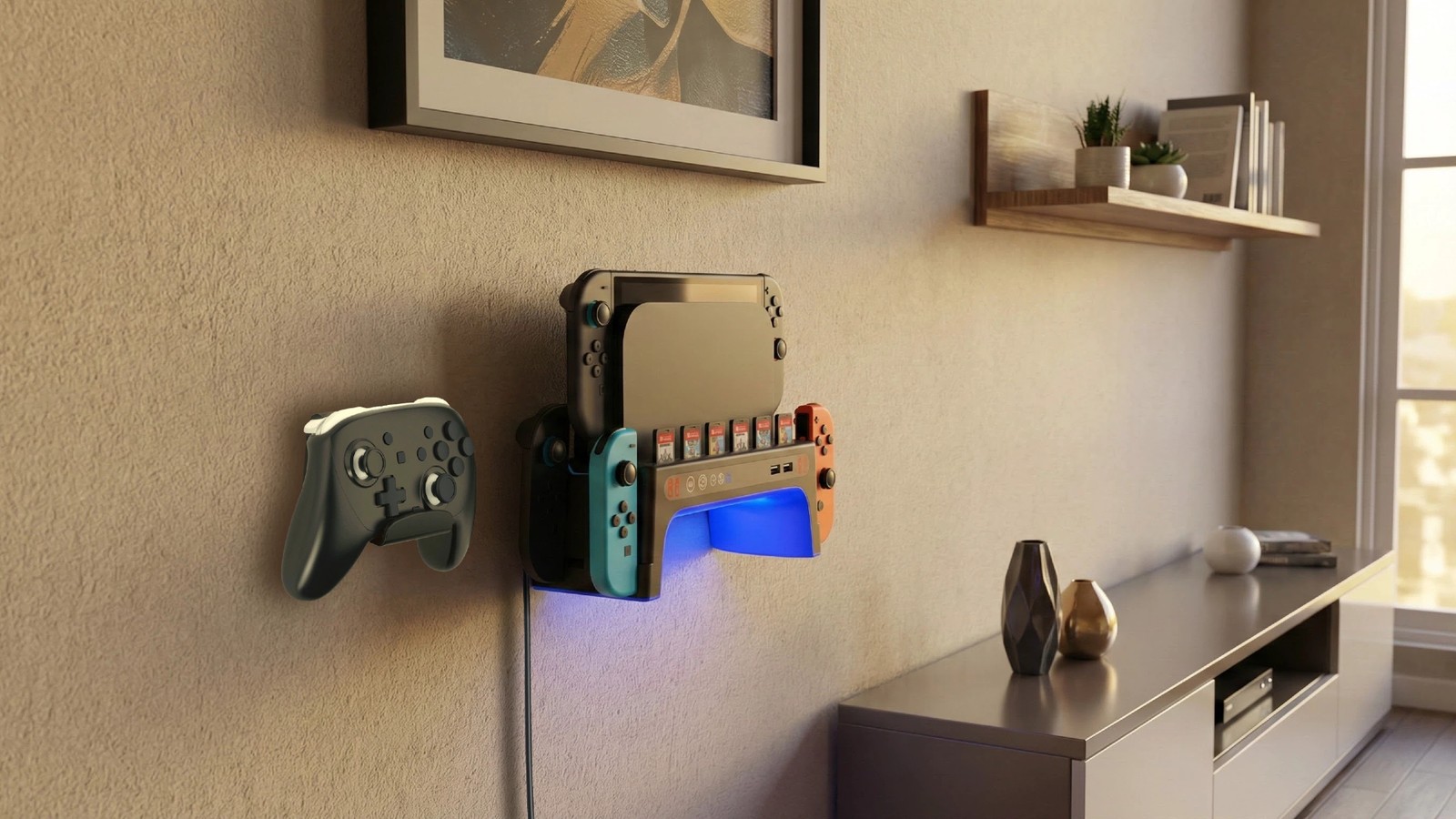For Switch 2 Switch Desktop Handle Dock Charger Wall Mount Cooling Fan Stand Kit