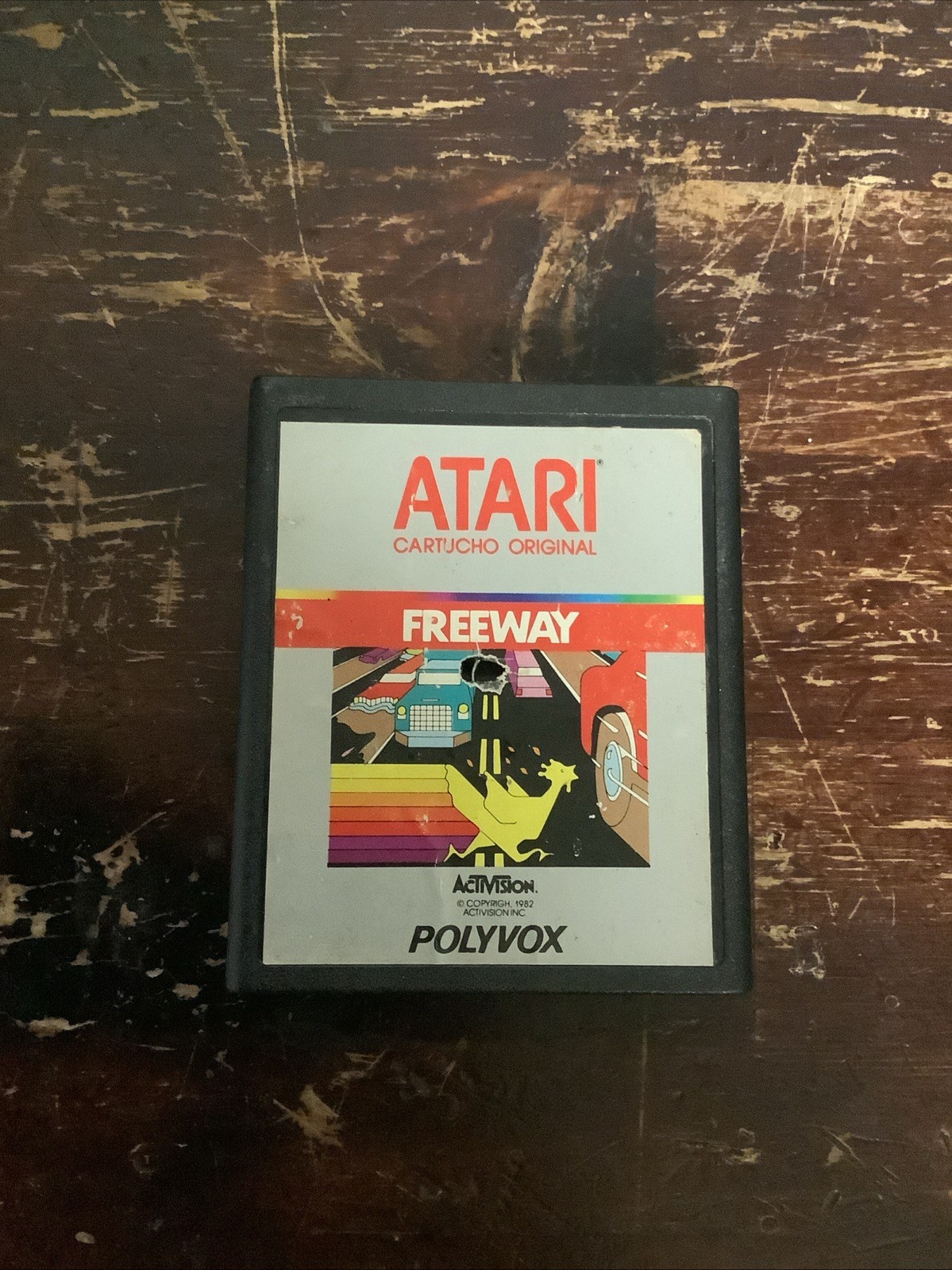 Atari 2600 Freeway Brazil Video Game Polyvox Cartridge Vintage Rare
