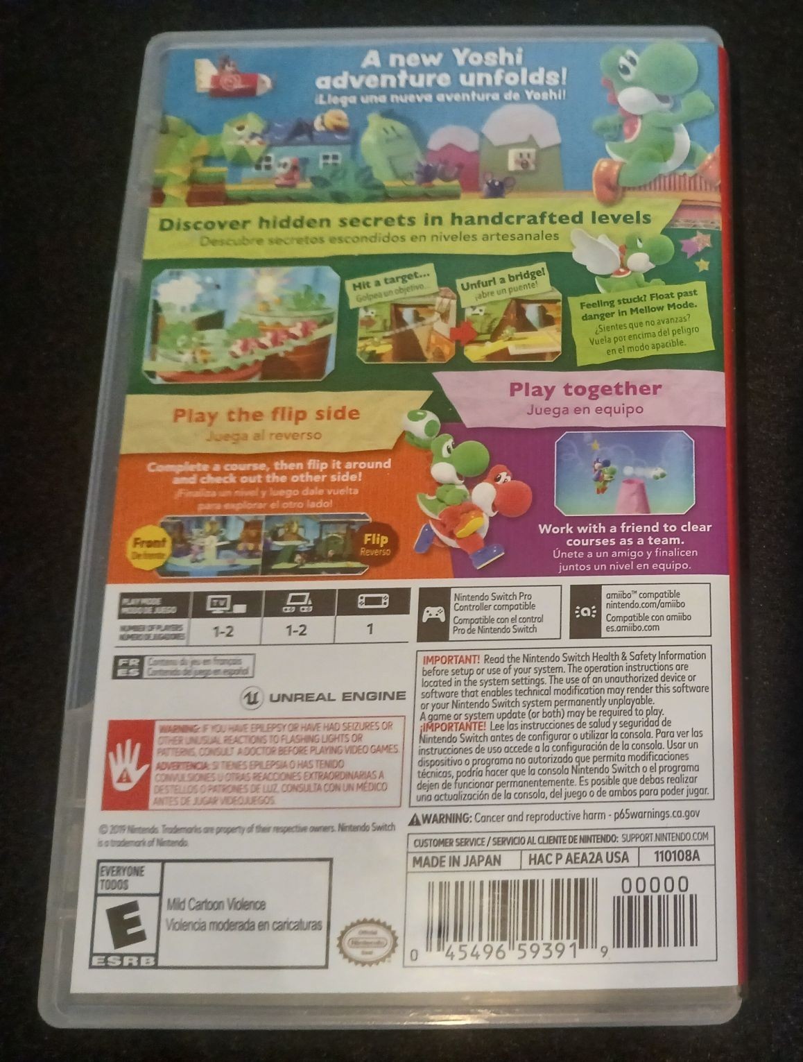 Yoshi’s Crafted World (Nintendo Switch, 2019) *FREE SHIPPING*