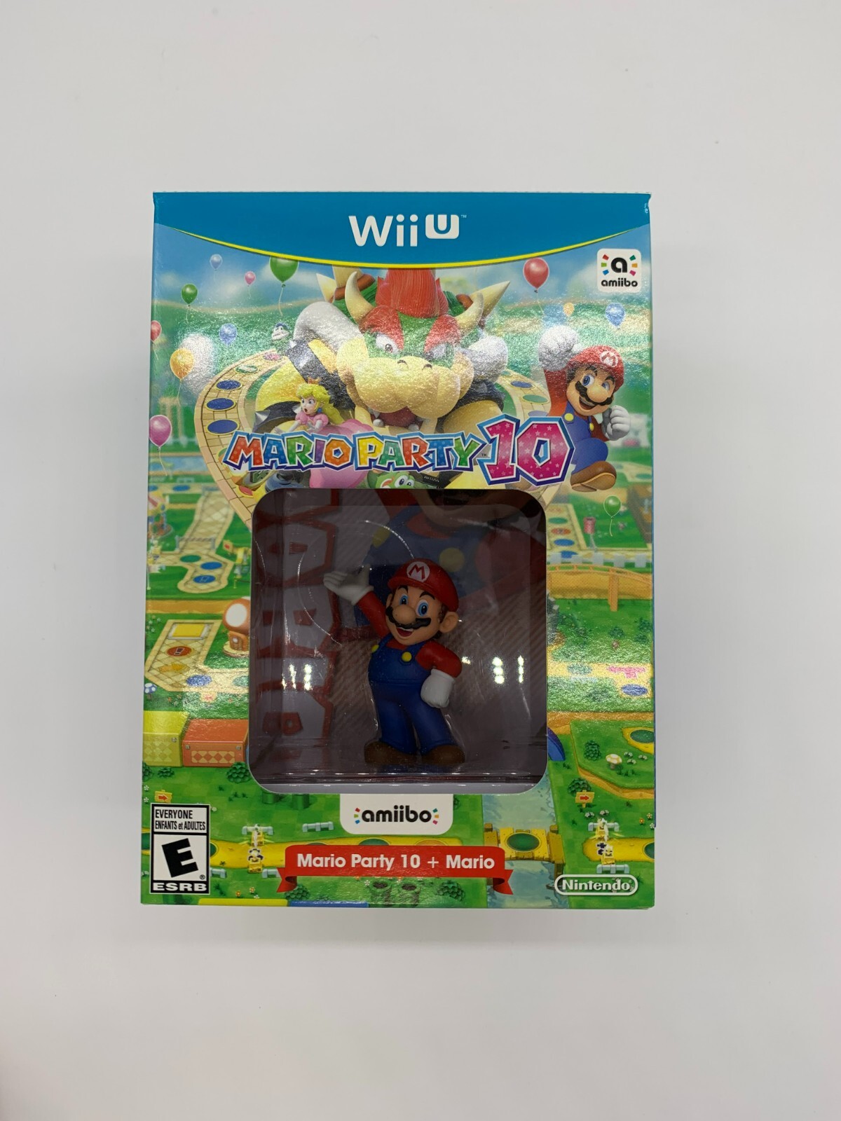 Mario Party 10 + Mario amiibo with Large Box (Wii U, 2015)