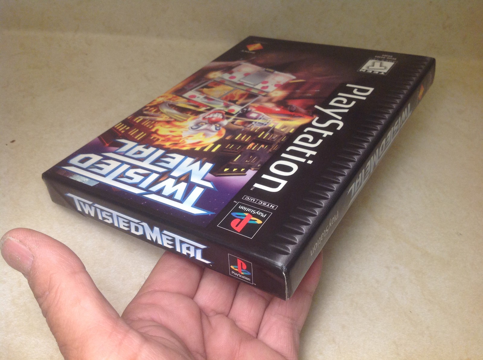 Sony Playstation 1 TWISTED METAL Long Box Video Game NO MANUAL Tested Working