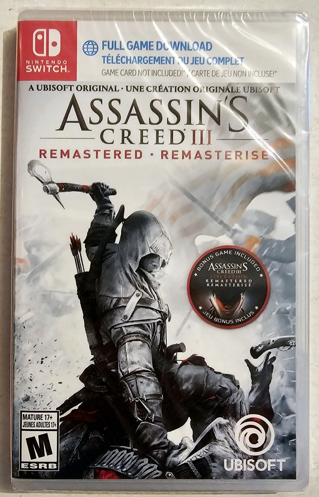 ASSASSIN’S CREED III 3 REMASTERED (FULL GAME DOWNLOAD) NINTENDO SWITCH