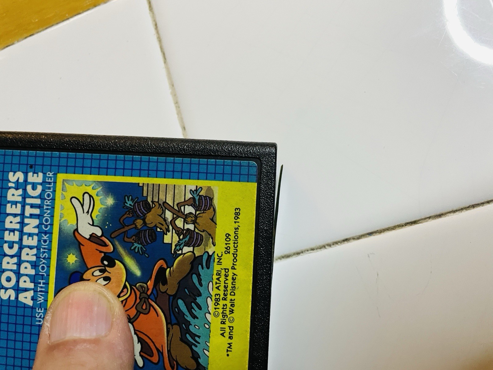 Sorcerer’s Apprentice Disney Atari 2600, 1983 Cartridge Card Tested & Working