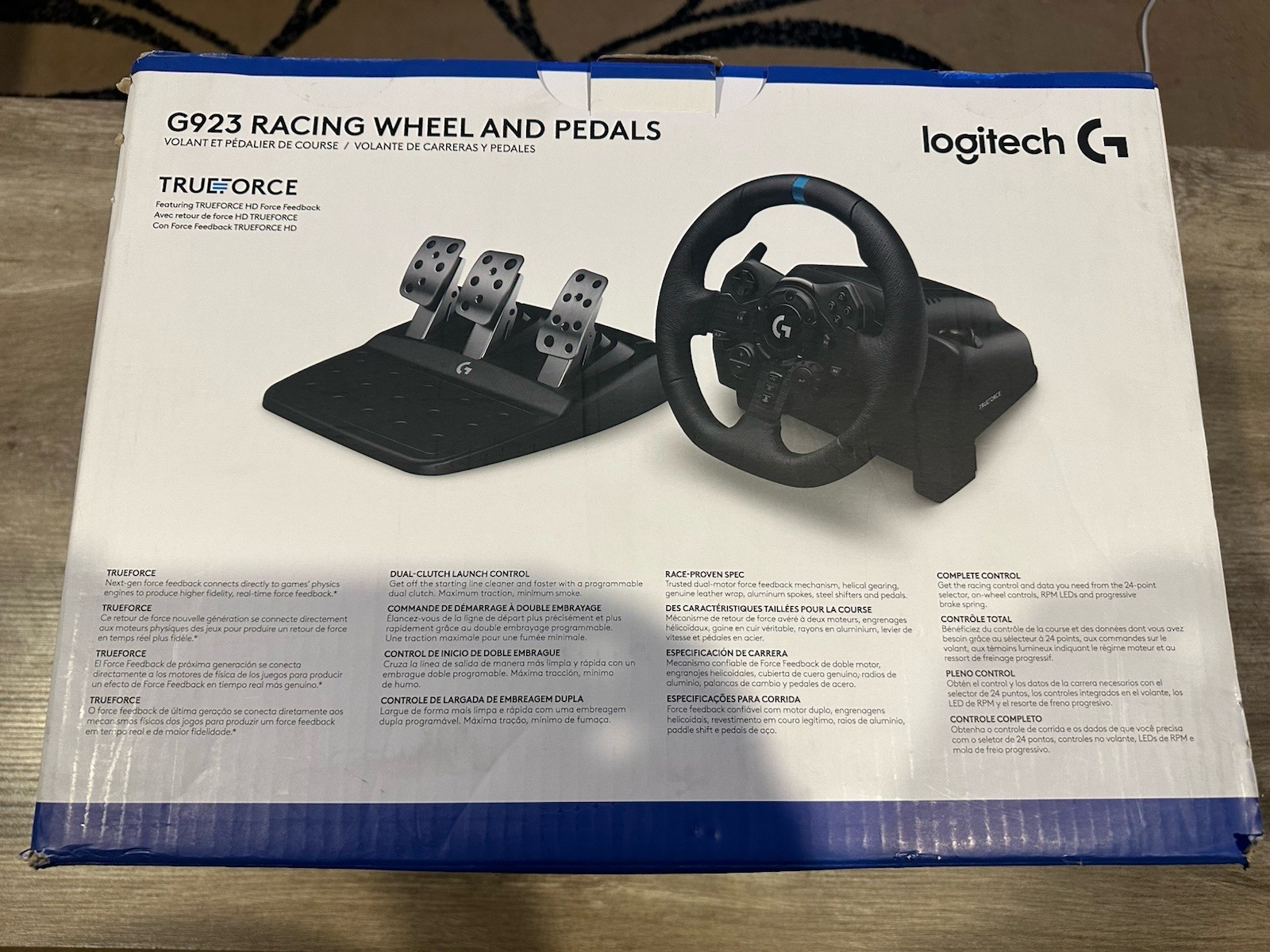 Logitech G923 Racing Wheel and Pedals for PS5 PS4 PC