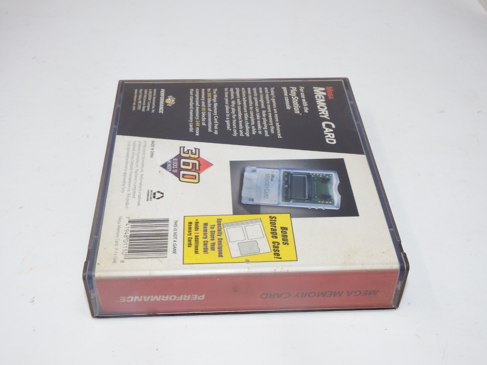 Performance Original SONY Playstation PS1 PSOne PSX Mega Memory Card