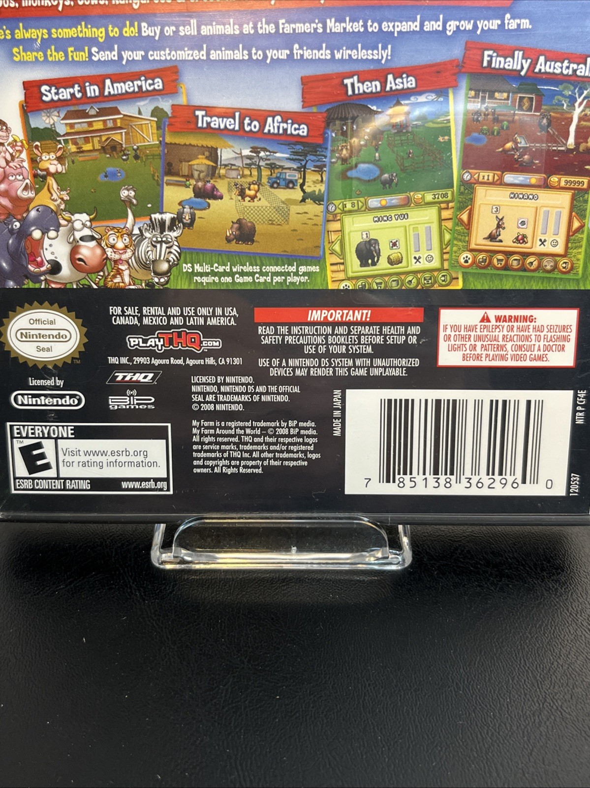 New Sealed Nintendo DS My Farm Around the World Sealed Video Game 20+ Animals