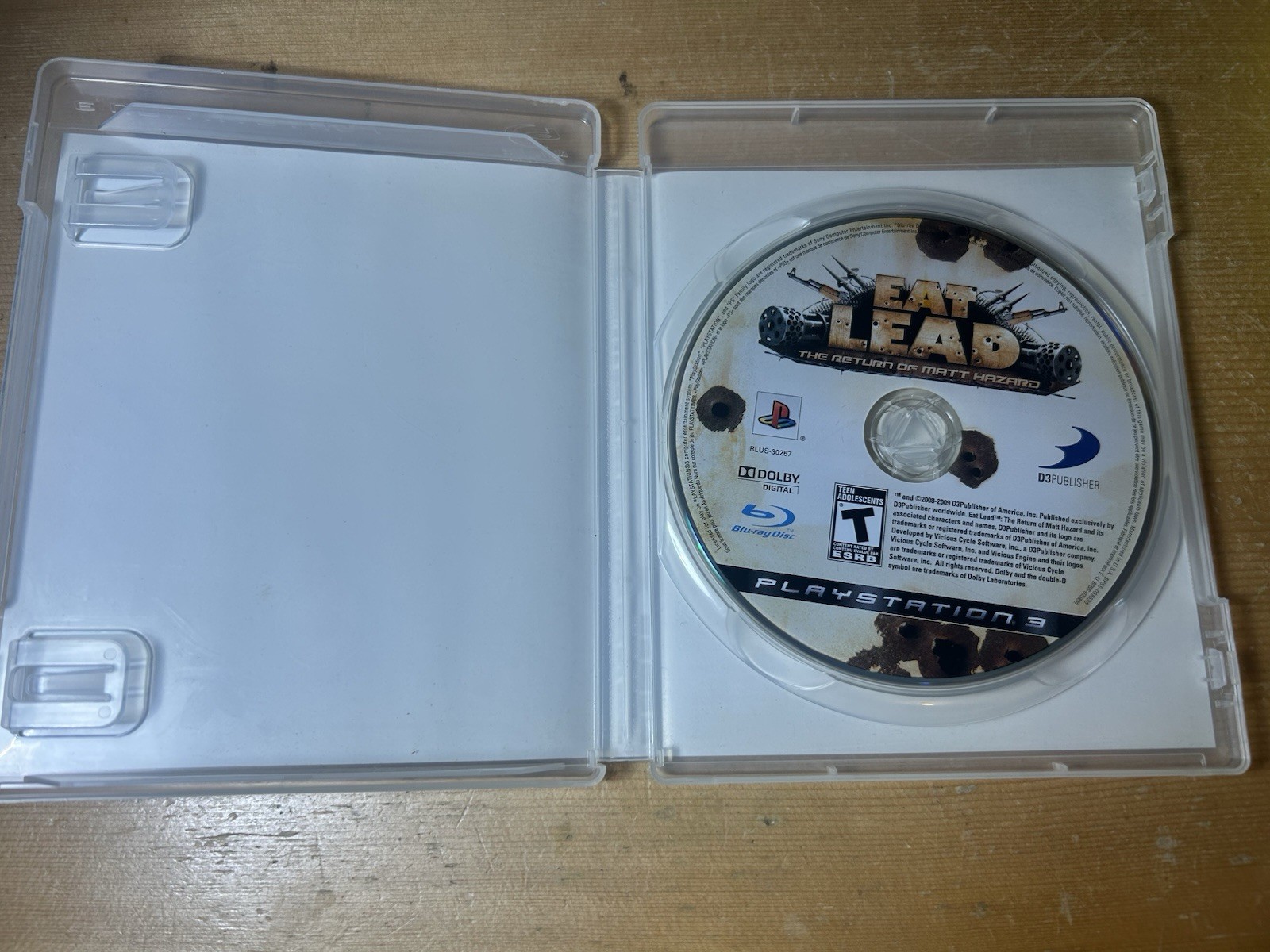 Eat Lead: The Return of Matt Hazard (Sony PlayStation 3) PS3 Tested Ships Free