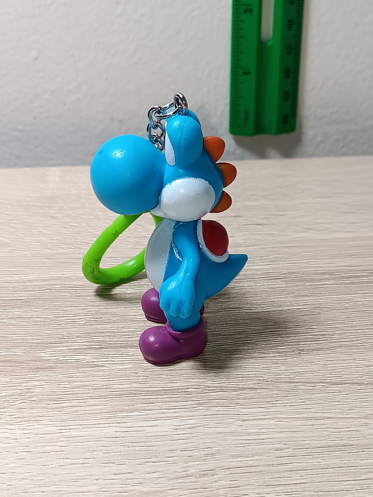 *FREE SHIP* 2″ LIGHT BLUE YOSHI BackPack Buddies Clip Keychain Super Mario