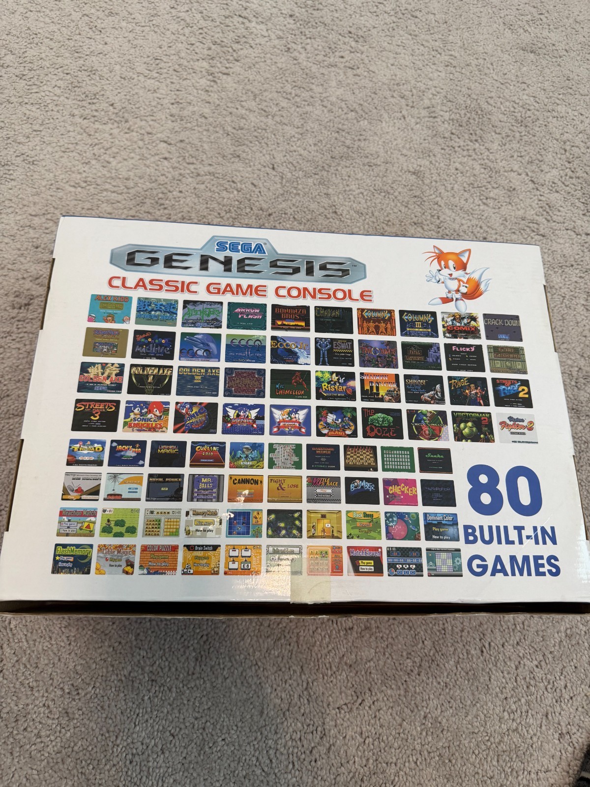 Sega Genesis Classic Game Console 80 Built-In Games and 2 Wireless Controllers