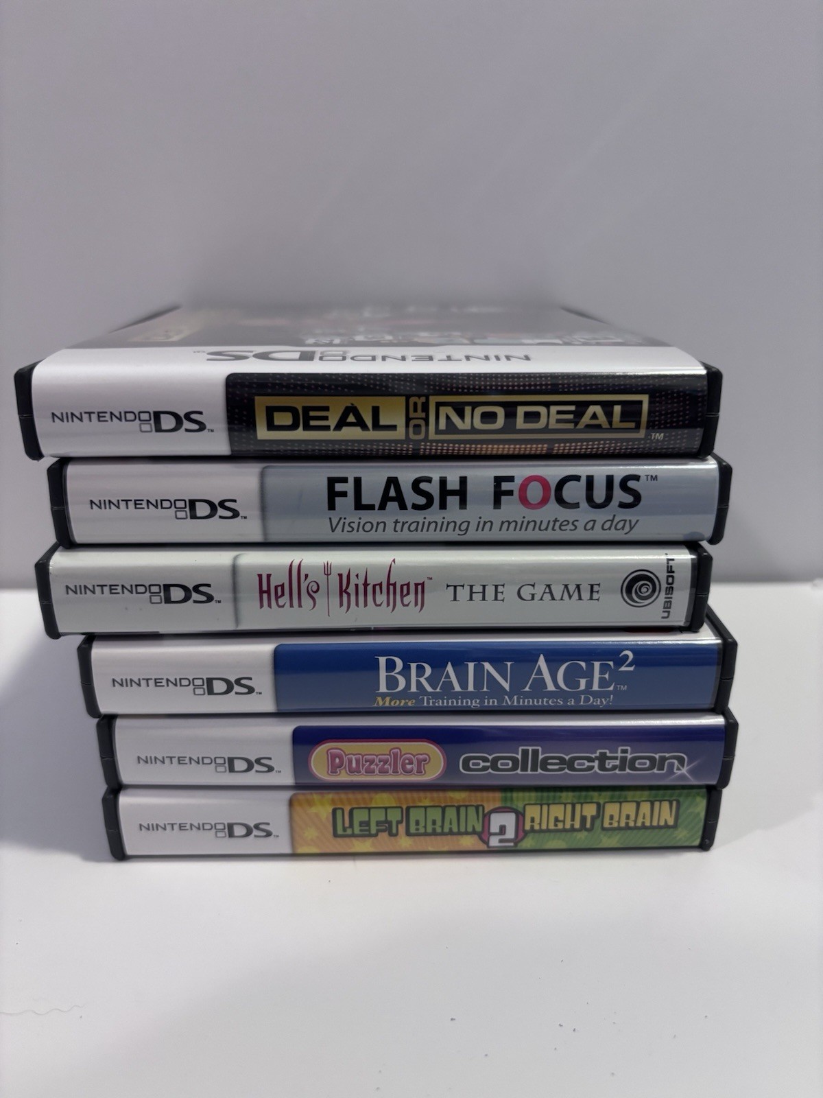 NINTENDO DS LITE PERFECT CONDITION BUNDLE WITH CASE & 6 GAMES – TESTED WORKING