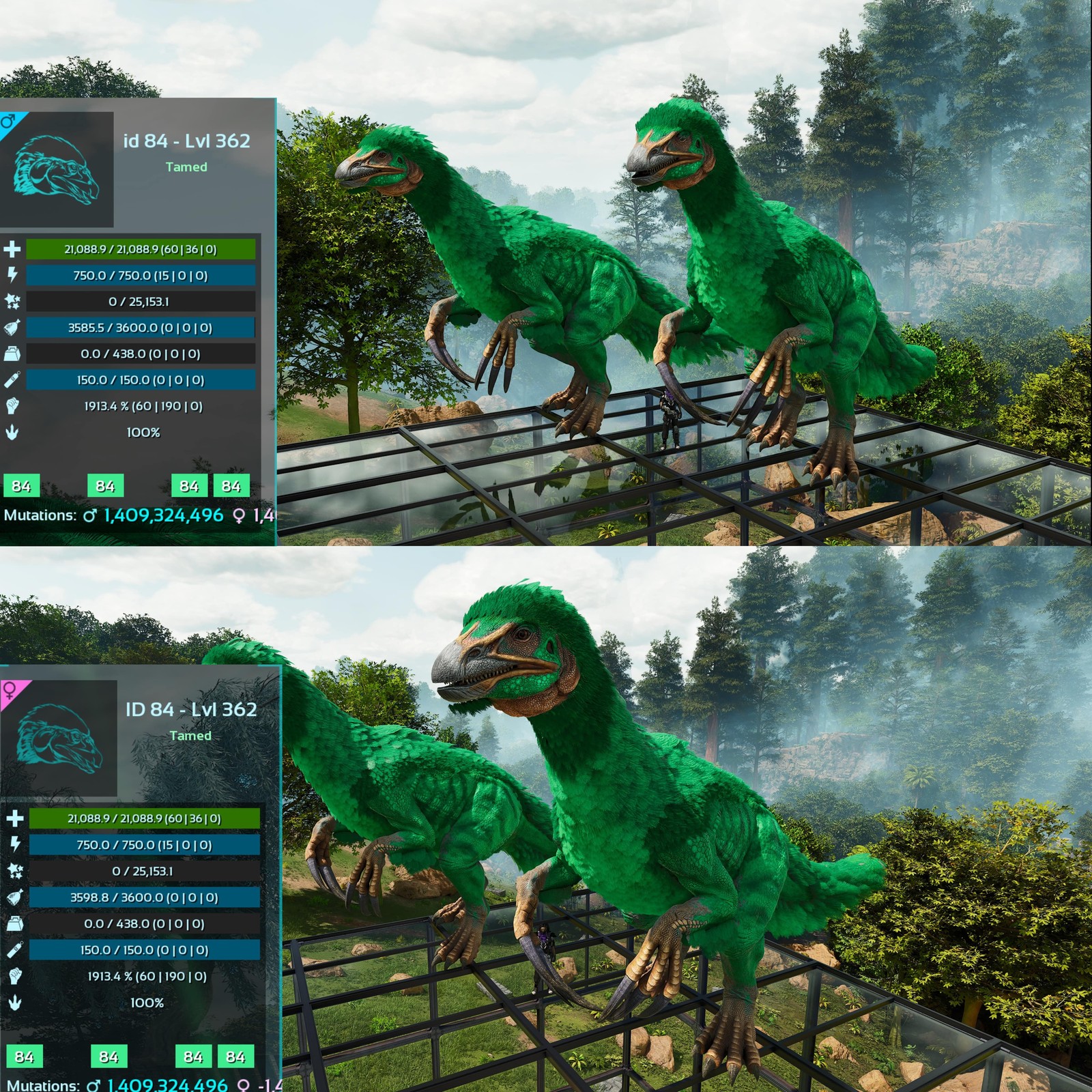 ASA PVE 🦖ARK Survival Ascended Therizinosaurus / Theri 1913Melee Imprinted
