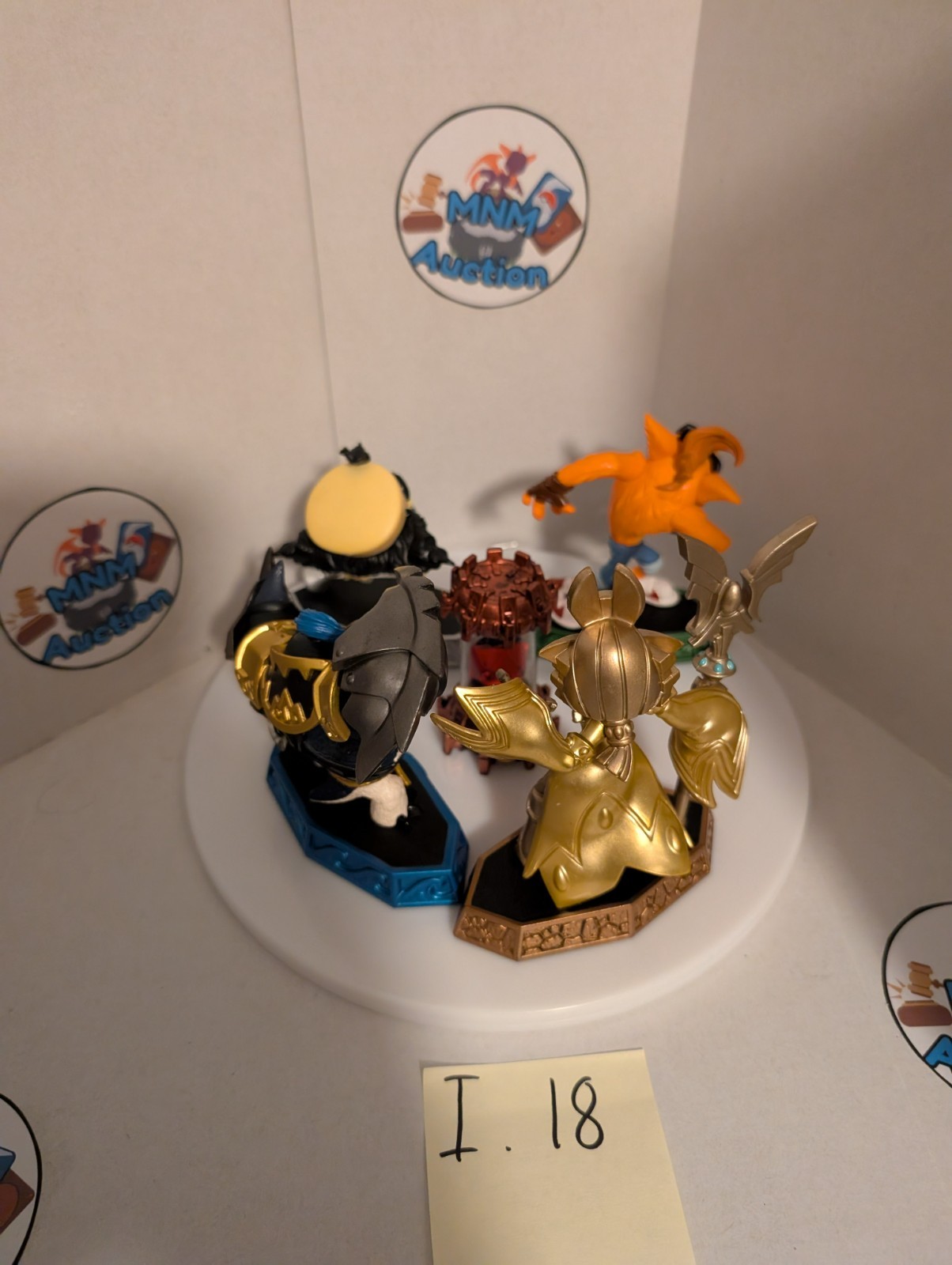Skylanders Imaginators Crash Bandicoot + Dr. Neo Cortex Figure lot with crystal
