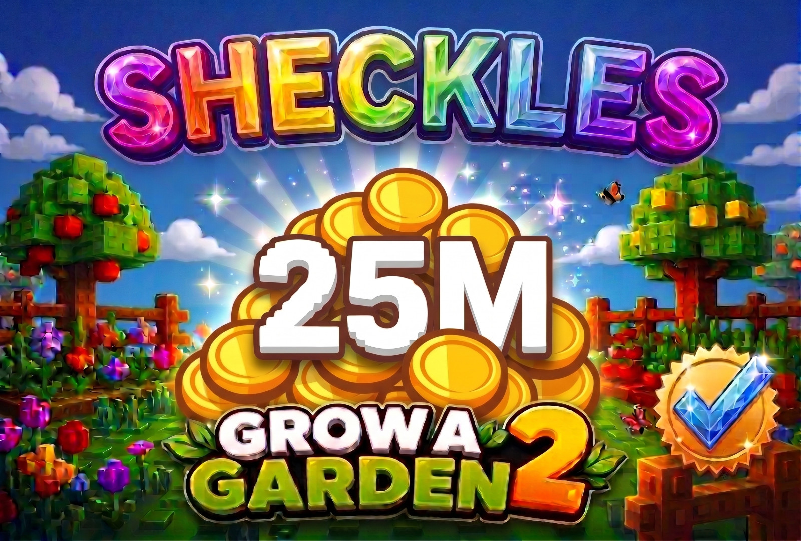 Cheapest 🔥 Grow a Garden 2 | All Items, Seeds, Sheckles | Fast Delivery 🚚💨