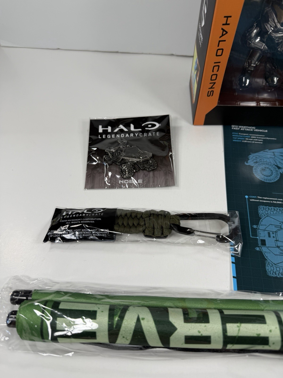 Halo Legendary Loot Crate NOBLE Halo Icons Noble Six 100% Complete