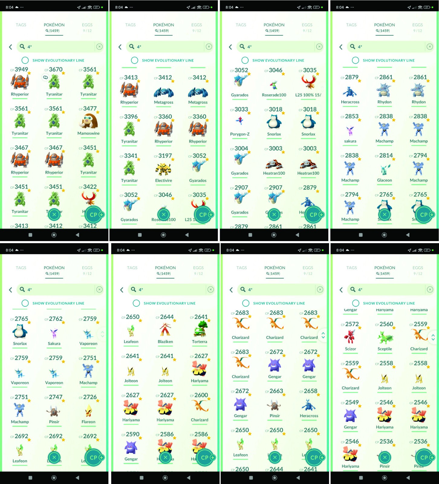 🔥POKEMON ACC GO LVL 61 • 10M+ STARDUST • 1459x 100IV • 128 LEGENDARIES 🔥