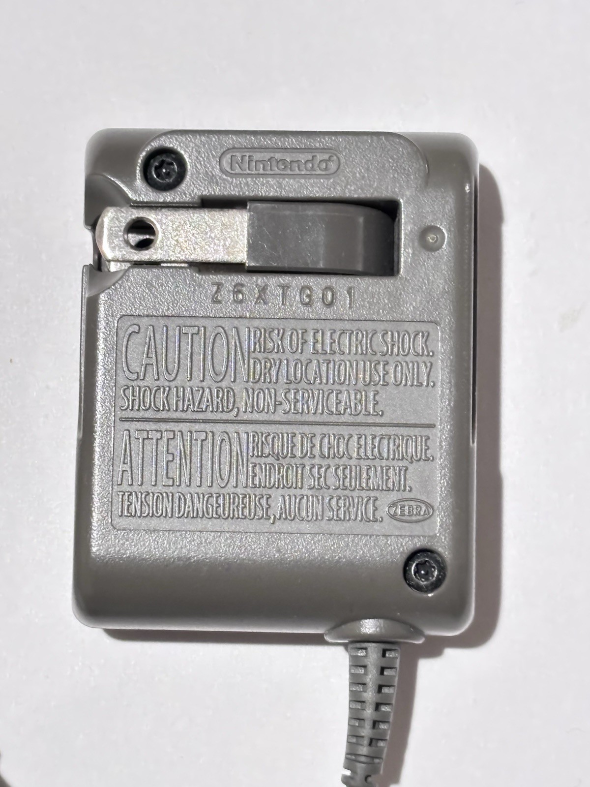 Nintendo DS Lite Wall Charger OEM Official AC Adapter Power Charging Cable Plug
