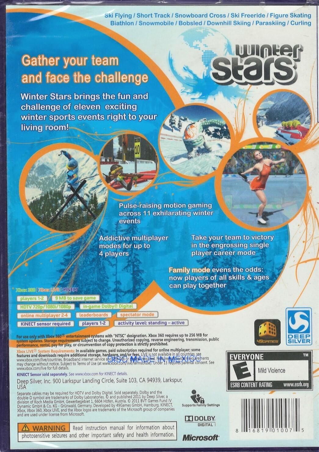 Winter Stars Xbox 360 (Brand New Factory Sealed US Version) microsoft_xbox_360;