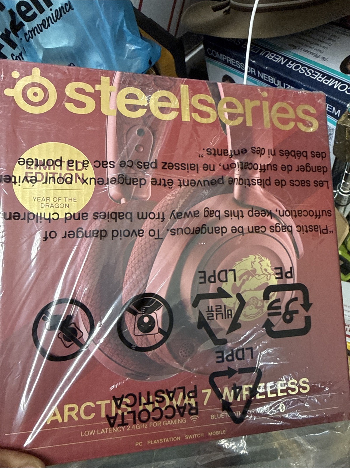 Steel Series Arctis Nova 7 Wireless Bluetooth Limited Edition Dragon, Red