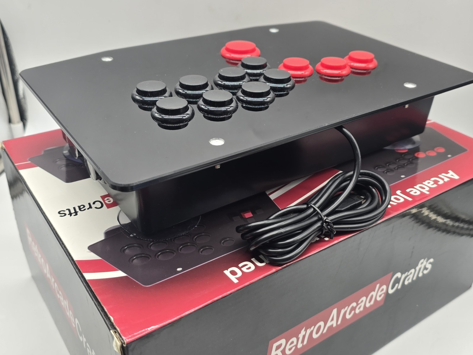 RAC-J500B All Buttons Arcade Fight Stick Game Controller Joystick For PC