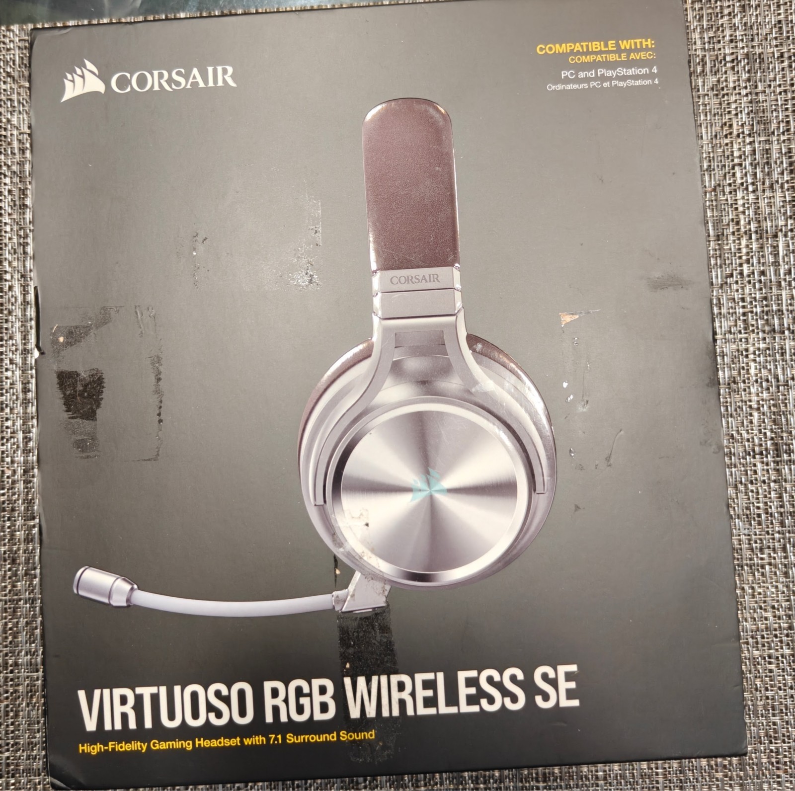 Corsair Virtuoso RGB Wireless SE Headset Brown Silver – No Dongle Wired Only