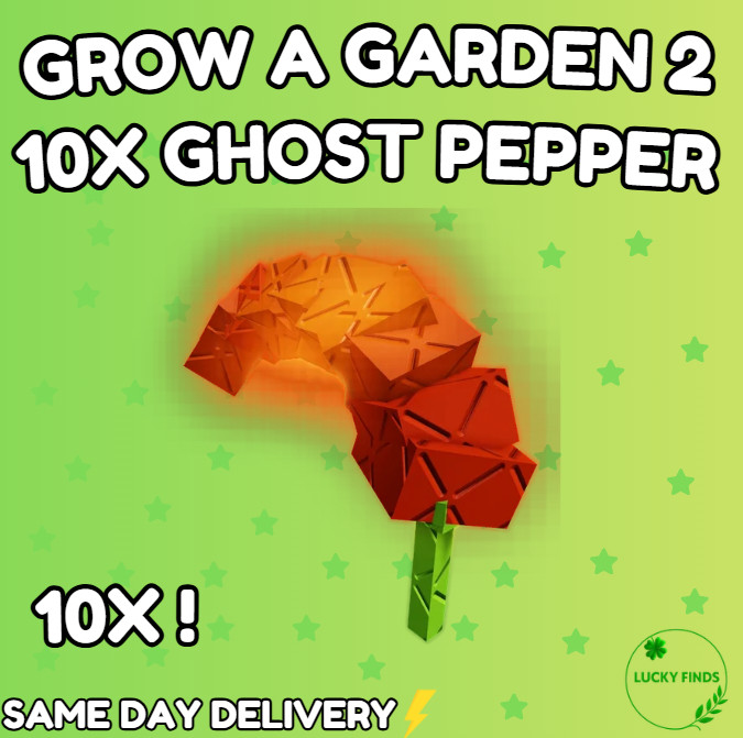 🔥Grow a Garden 2 Roblox✨ 10X Ghost Pepper (Seeds) | Fast & Easy