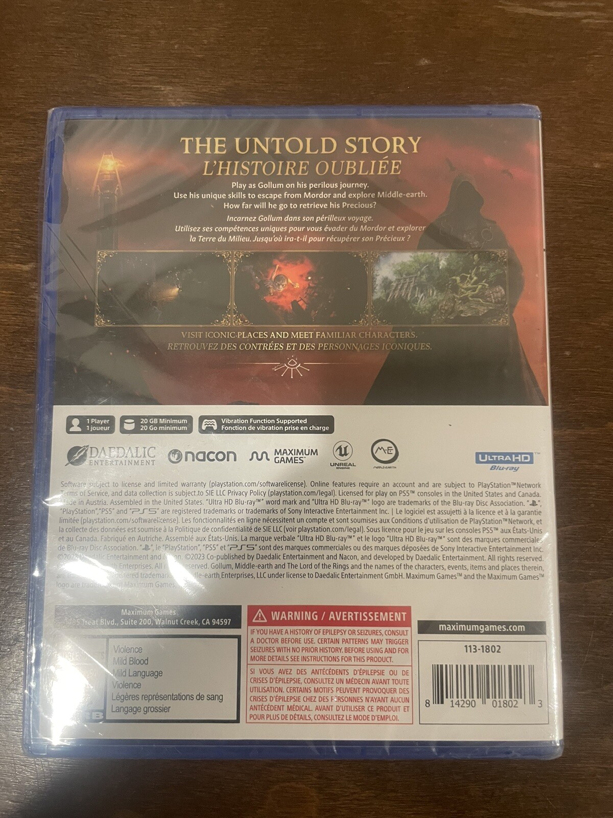 The Lord of the Rings: Gollum – Sony PlayStation 5