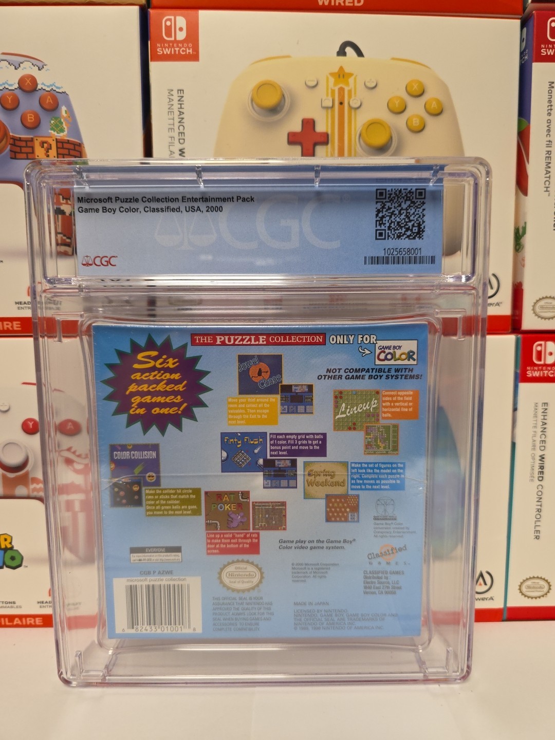 Microsoft Puzzle Collection Pack CGC 9.8 Graded A++ (Nintendo Game Boy Color)