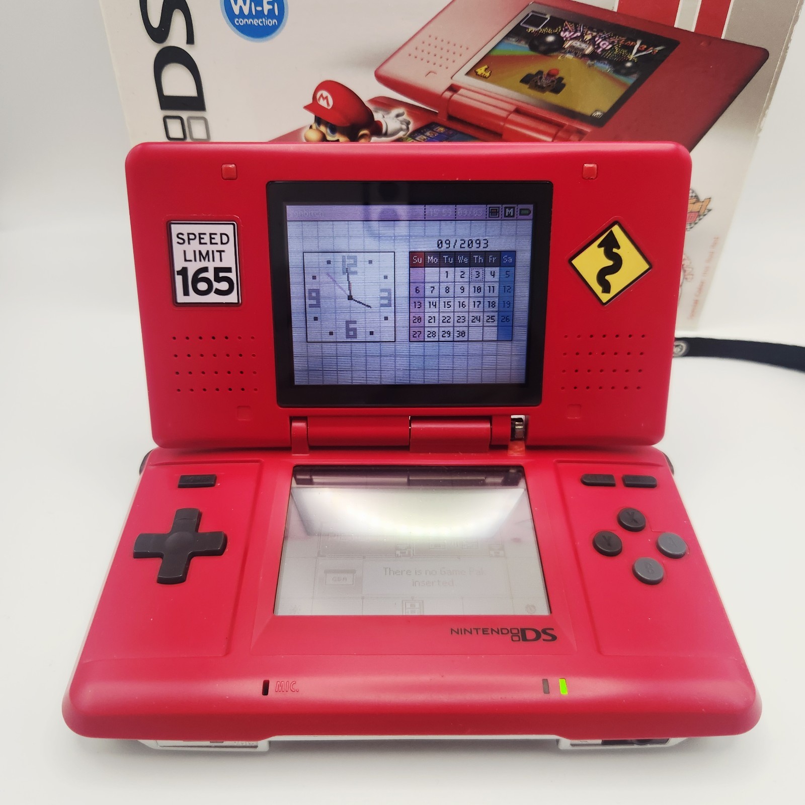 Nintendo DS Mario Kart Edition Handheld Video Game System Tested Working *READ*