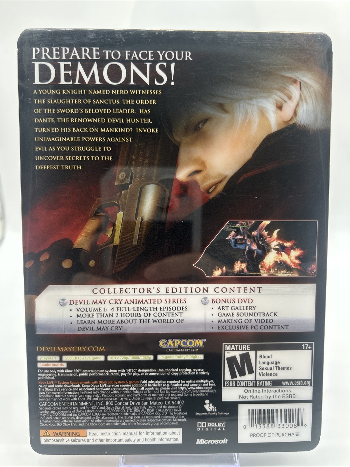 Devil May Cry 4 Collectors Edition – Microsoft Xbox 360 With Bonus Disc Clean