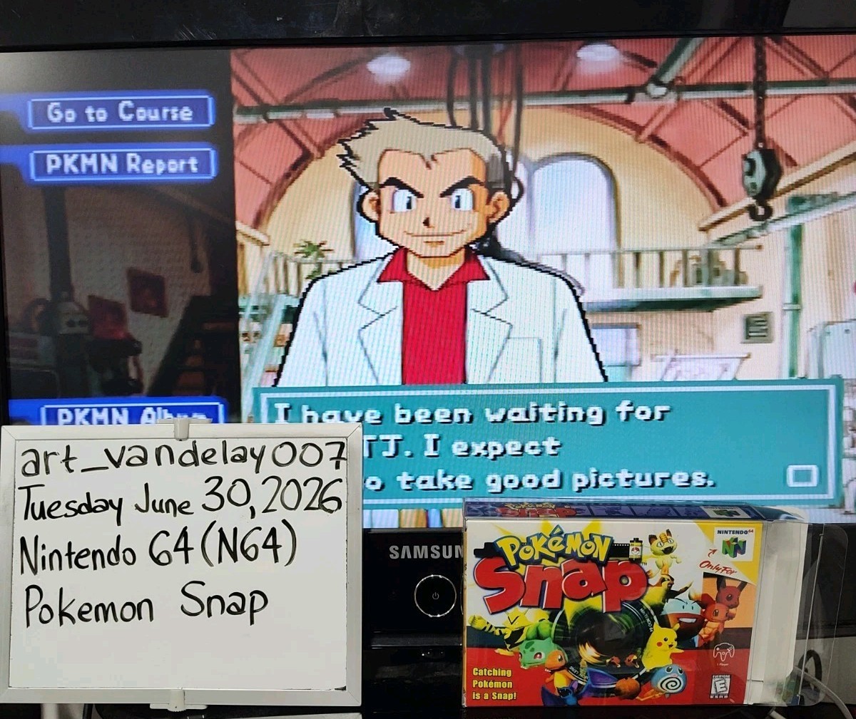 Pokemon Snap (N64, 2000) *VGC w/ Manual + Case Protector* Cleaned & Tested! READ