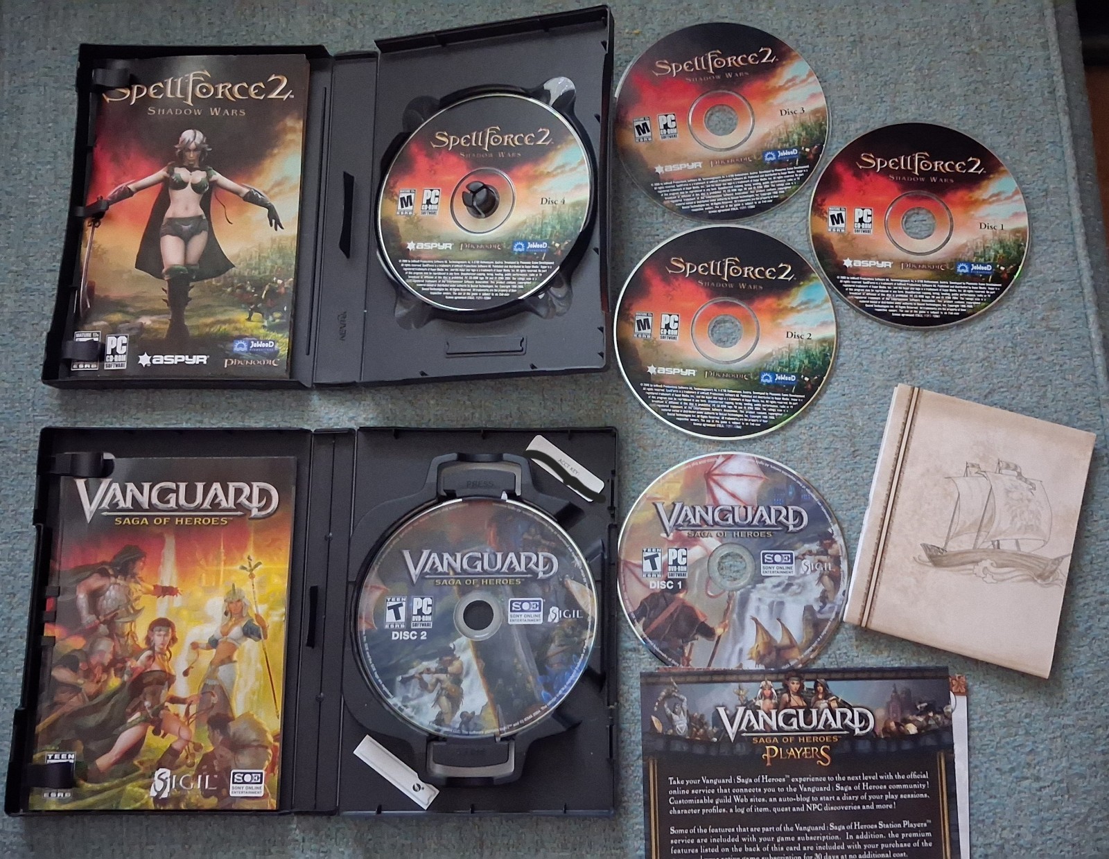 PC Game Lot Big Box 2000s Classic Borderlands Battlefield SpellForce 2 Collector