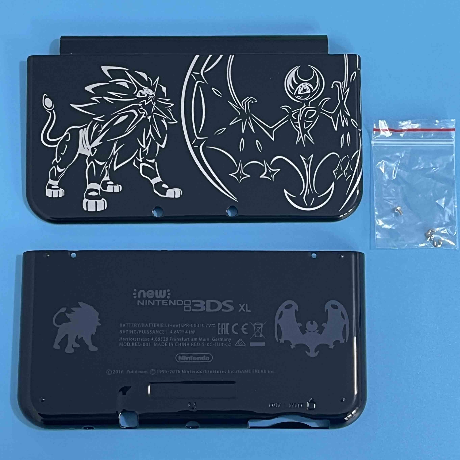 A+E Cover Shell Housing Front Back Case For New Nintendo 3DS XL LL RiYue Edition