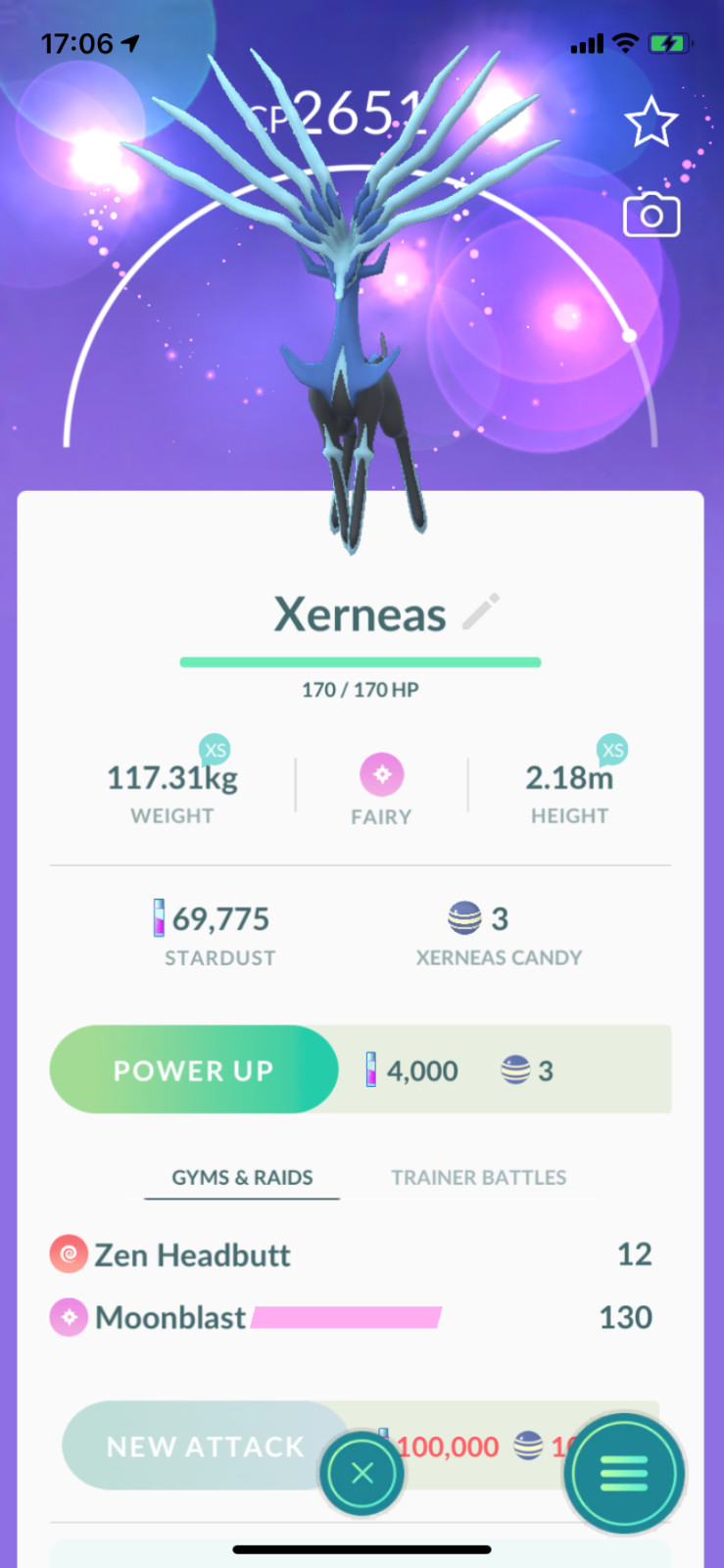 Pokemon TRADE – Xerneas Lv25 !! 30 Days Friendhship bonus! Master League