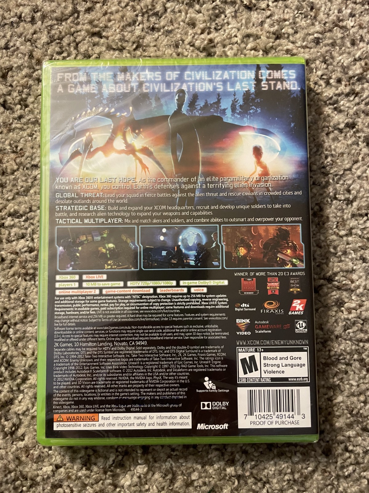 XCOM Enemy Unknown and Elite Soldier Pack Microsoft Xbox 360 Brand New Sealed