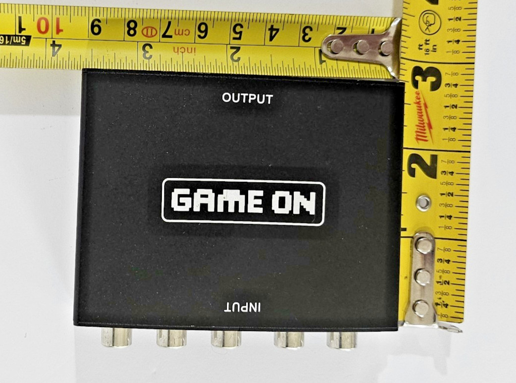 Game On Component to HDMI Converter + RCA Cables Lot Retro Gaming PS2 Wii Xbox