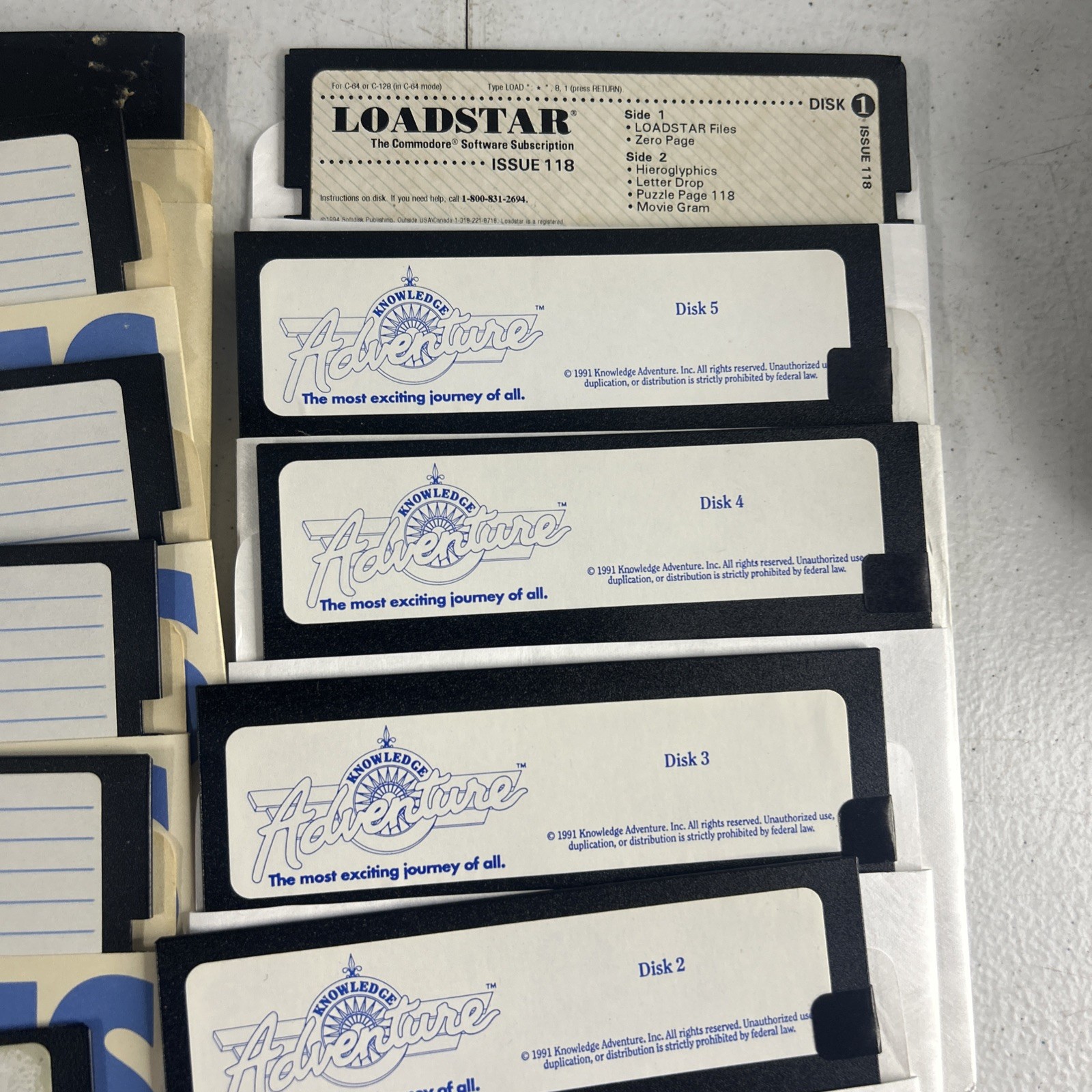 Commodore 64 Floppy Disks With Games Selling As Is for Blank Disk LOT Of 66