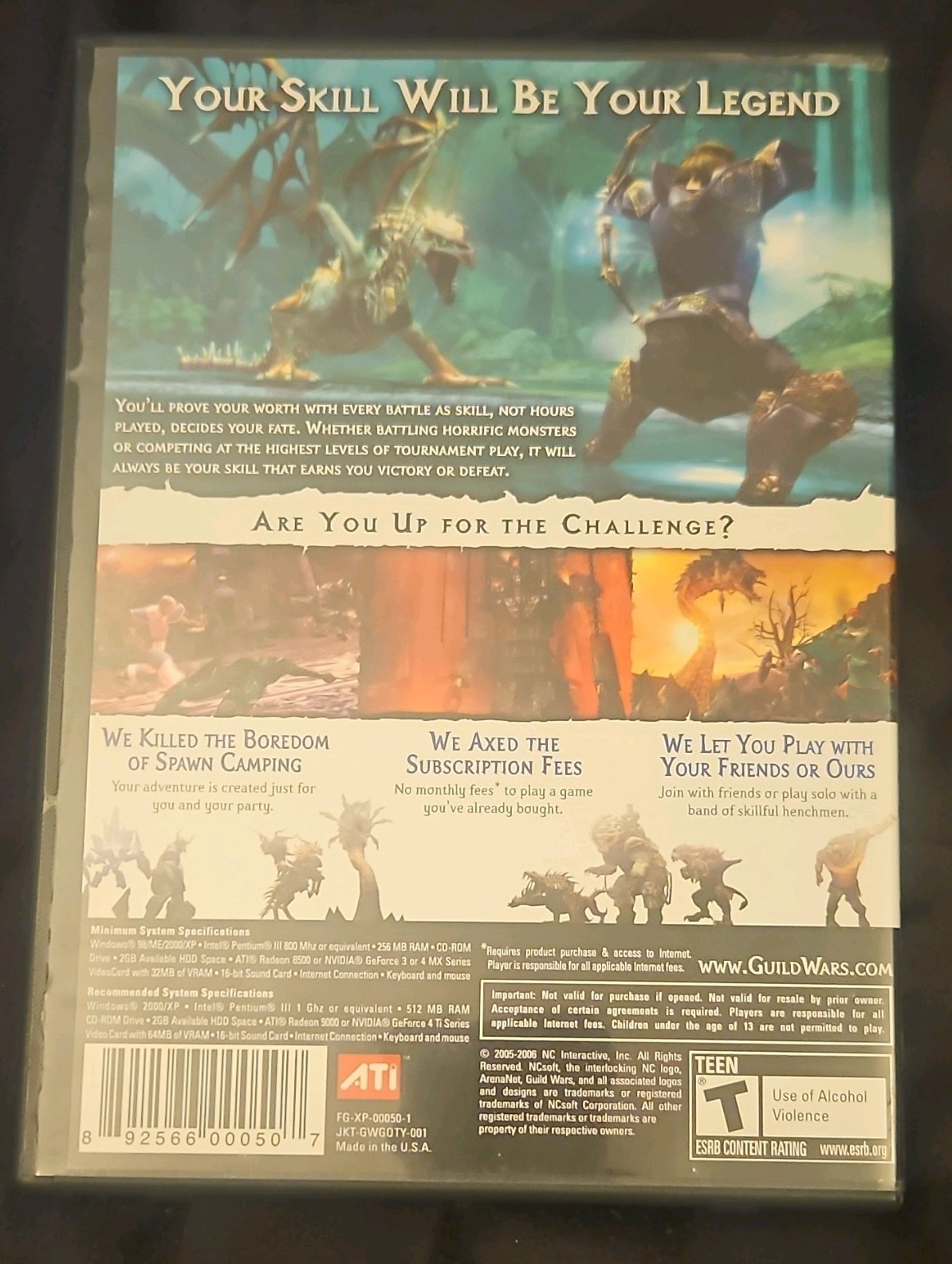 Guild Wars 1 & 2 Game of the Year Edition PC NCsoft Free Online Play MMORPG 2006