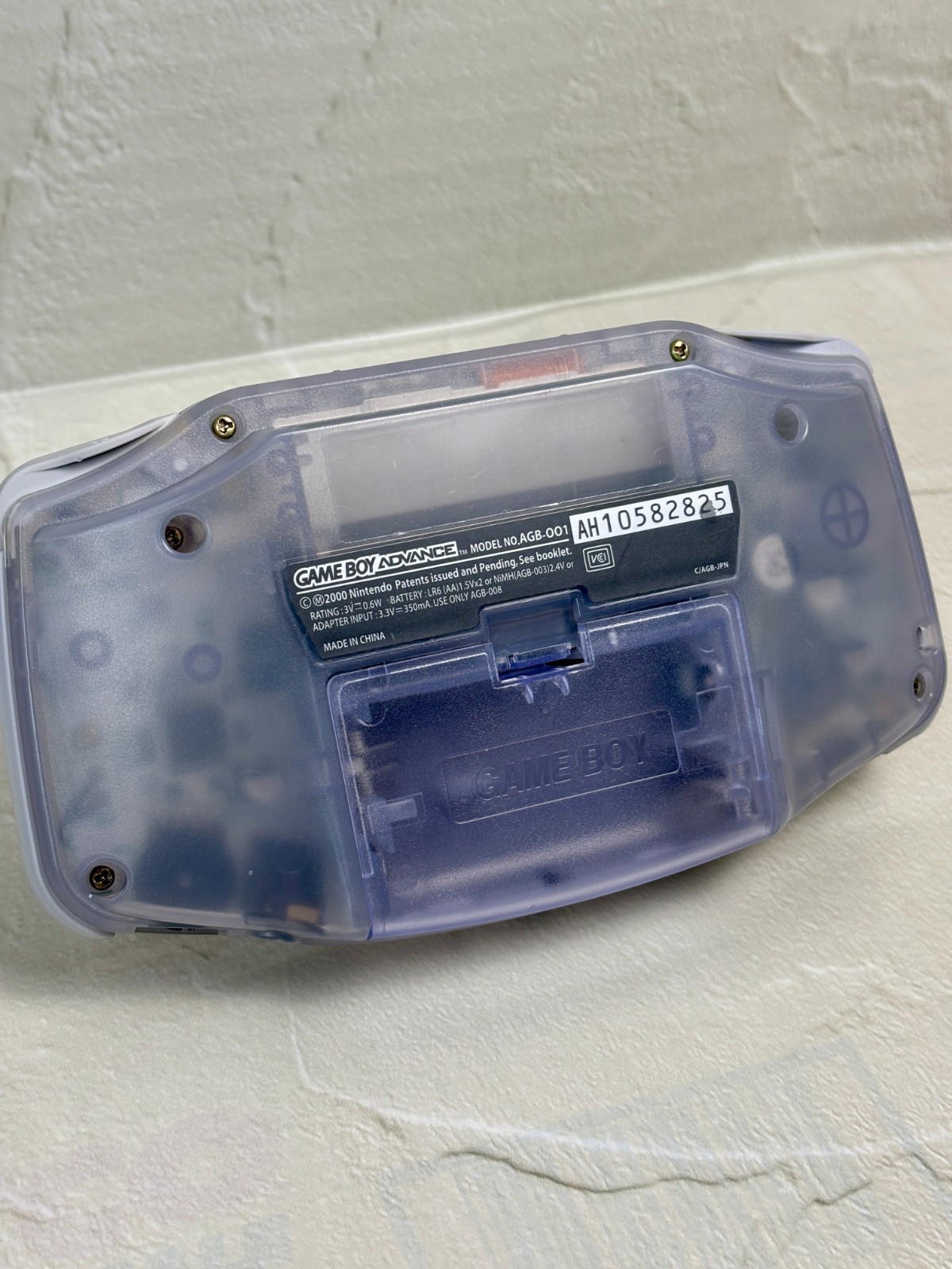 Nintendo Game Boy Advance GBA Milky Blue Console Box Manual Tested JP Import