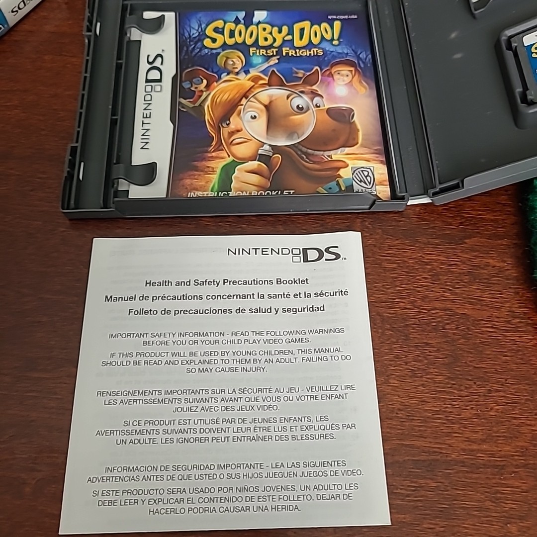 Scooby-Doo First Frights – Nintendo DS Game Case And Booklet Manual